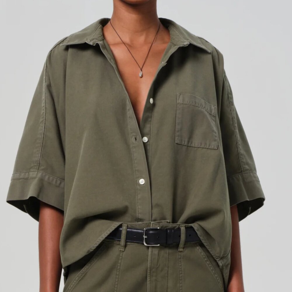 NWT Citizens of Humanity Claire Origami Shirt In Dogwood